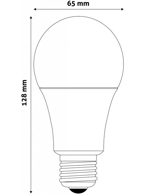 Avide LED izzó E27 természetes fehér - 15W