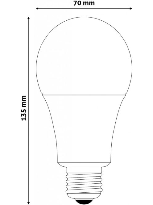 Avide LED izzó E27 természetes fehér - 18W