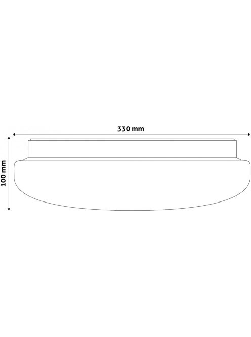 Avide LED Mennyezeti Lámpa Négyzetes Desdemona 18W 330*100mm