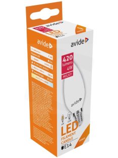  LED Filament izzó Gyertya 4W E14 - Napfény fehér