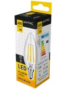  LED Filament izzó 4W E14 - Napfény fehér