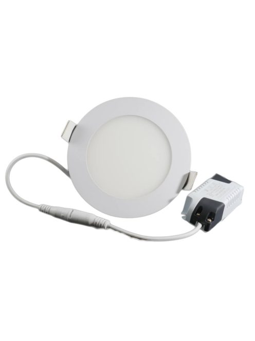 Mini LED panel - 6 Watt - Napfény fehér, kerek, süllyeszthető
